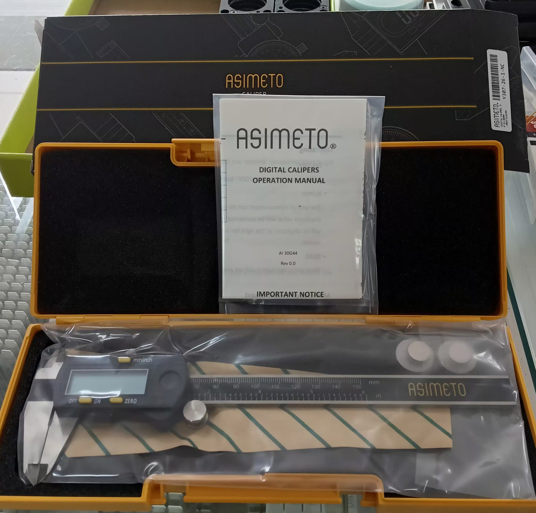 ASİMETO 0-150mm IP56 Dijital Kumpas